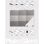 Kit Dressing PlaKoSilent Pettiti pour Armoires à 2 ou 3 Portes Coulissantes