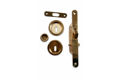 Kit Poignée et Serrure Rondes Arieni 95 pour Portes Coulissantes