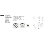 Kit Poignées Encastrées Carrées pour Portes Coulissantes Arieni 94/Q