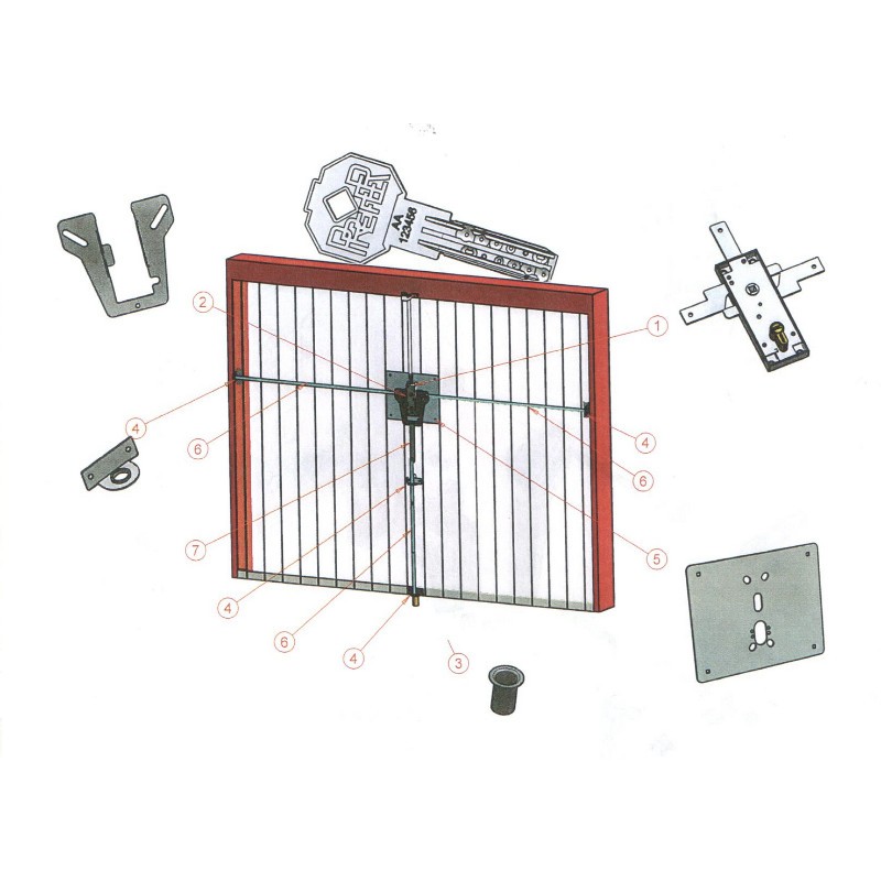Kit Sécurité pour Portes Basculantes Garage Prefer KW574