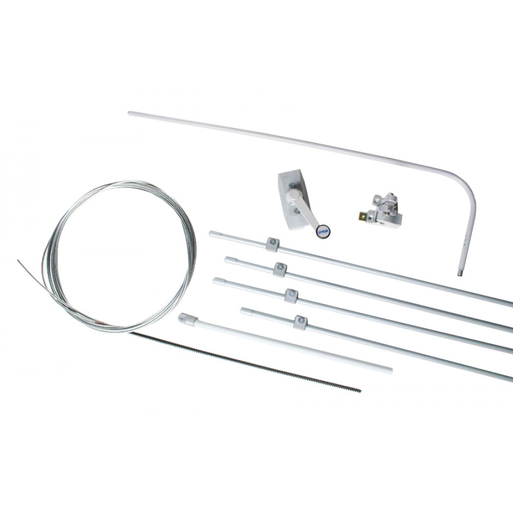 Kit complet pour mécanisme d'ouverture simple vasistas Ultraflex UCS pour fenêtre