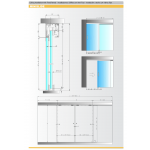 Kit coulissant Système de verre MiniSlide SbyC avec guide coulissant