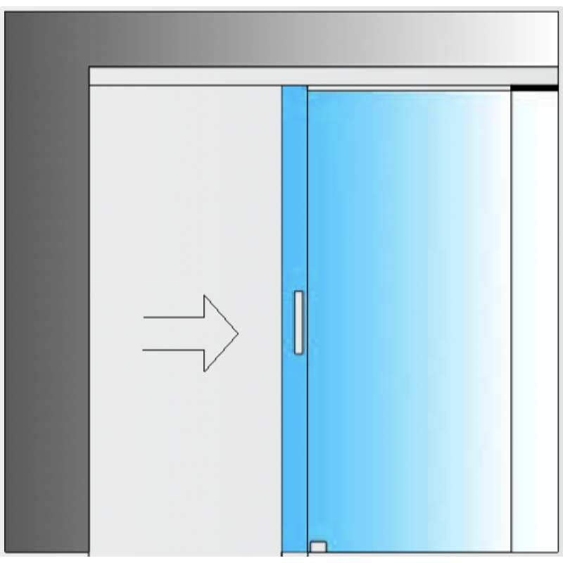 Kit coulissant Système de verre MiniSlide SbyC avec guide coulissant