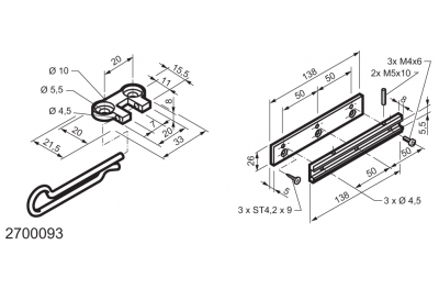 Kit universel pour applications sur fenêtres charnière WAY Mingardi