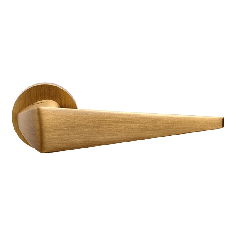 Kendo Matte poignée de porte en bronze sur Rosette Design contemporain Ligne Cali