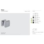 Kubo Colombo Design Bouton de Porte Tournant 55x55 mm
