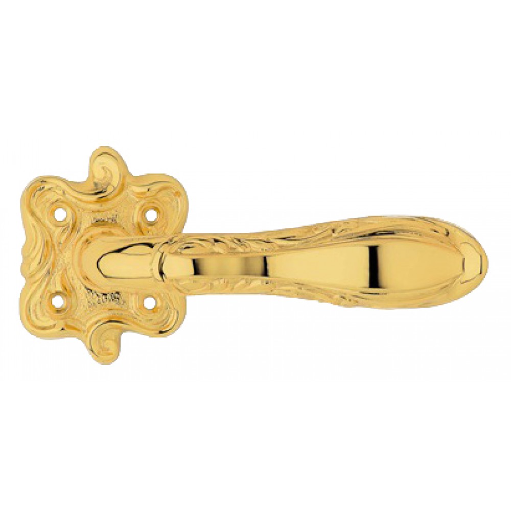 Liberty Plaqué Or Poignée de Porte sur Rosette Linea Calì Vintage