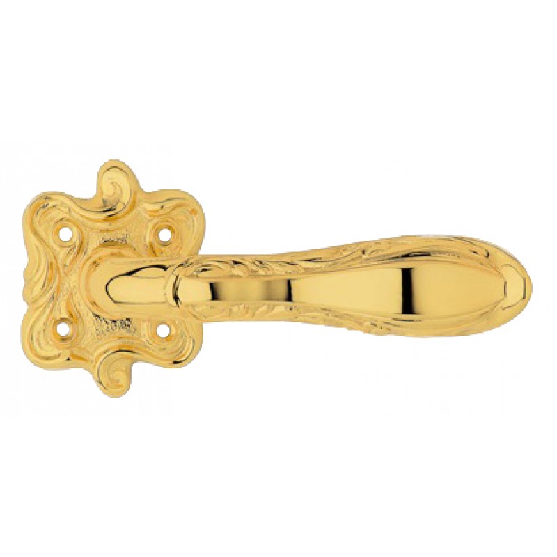 Liberty Plaqué Or Poignée de Porte sur Rosette Linea Calì Vintage
