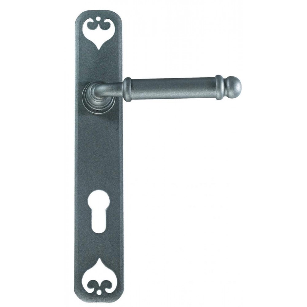 Poignée de Lisbonne Galbraith sur la porte de la plaque