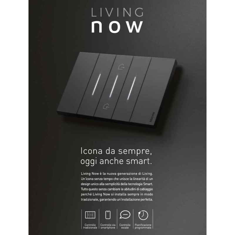 Living Now BTicino Série Civile Plaques et Interrupteurs Catalogue