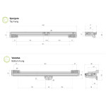 Liwin L35 Slim Comunello Actionneur à Chaîne pour Fenêtre
