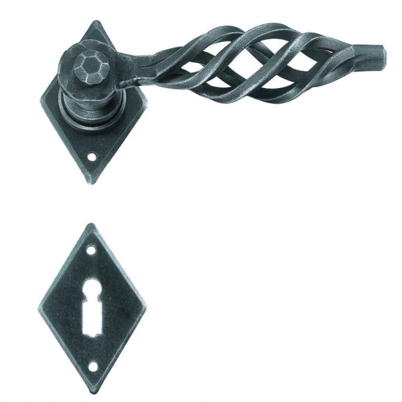 Poignée de porte de Londres Quadra Galbraith avec rosette et la buse