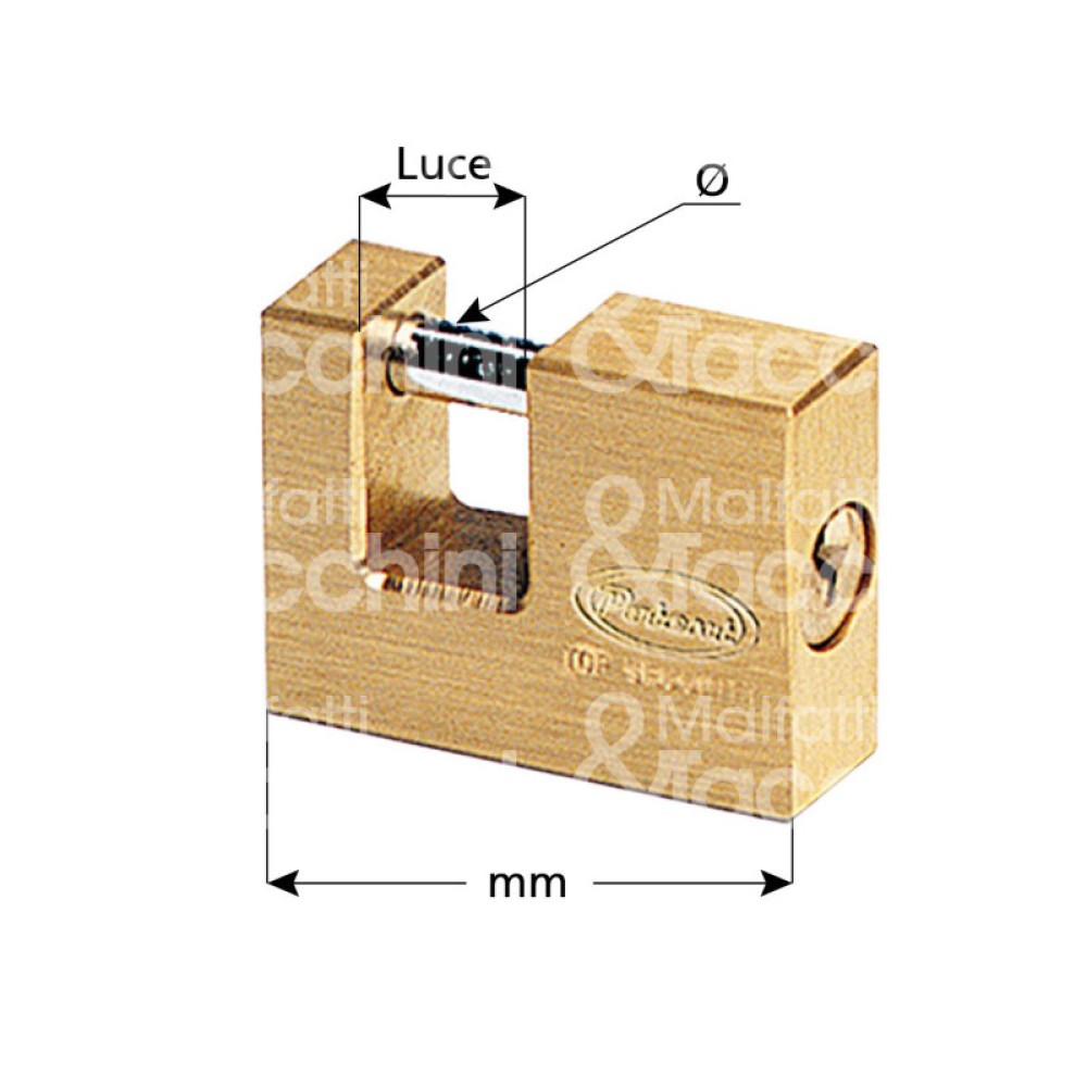 Cadenas pour Volet Laiton Satiné Différentes Tailles