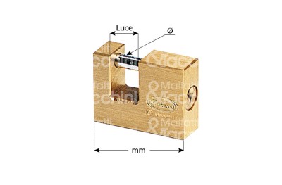 Cadenas pour Volet Laiton Satiné Différentes Tailles