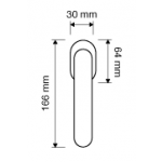 Luce Poignée Dry Keep pour Fenêtre Linea Calì Crystal