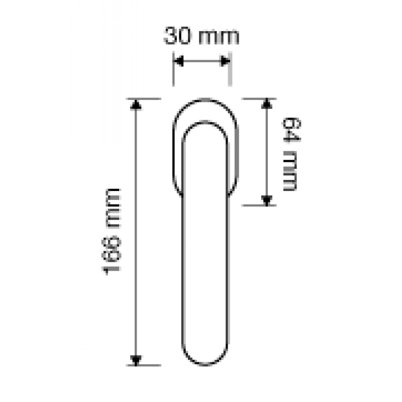 Luce Poignée Dry Keep pour Fenêtre Linea Calì Crystal