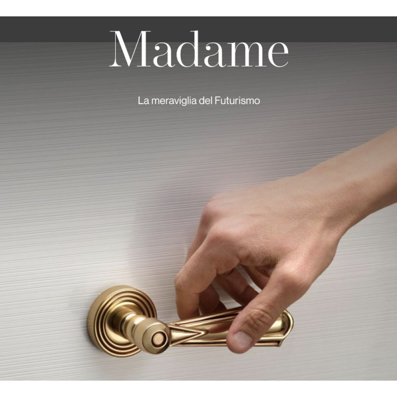 Madame Linea Calì Poignée de Porte en Laiton Made in Italy