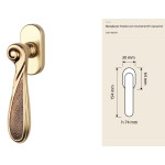 Poignée Aisha Linea Calì de Fenêtre Design Arabe Ouverture DK