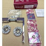 Poignée Corner Zincral Linea Calì Finition Chrome Poli sur Rosace