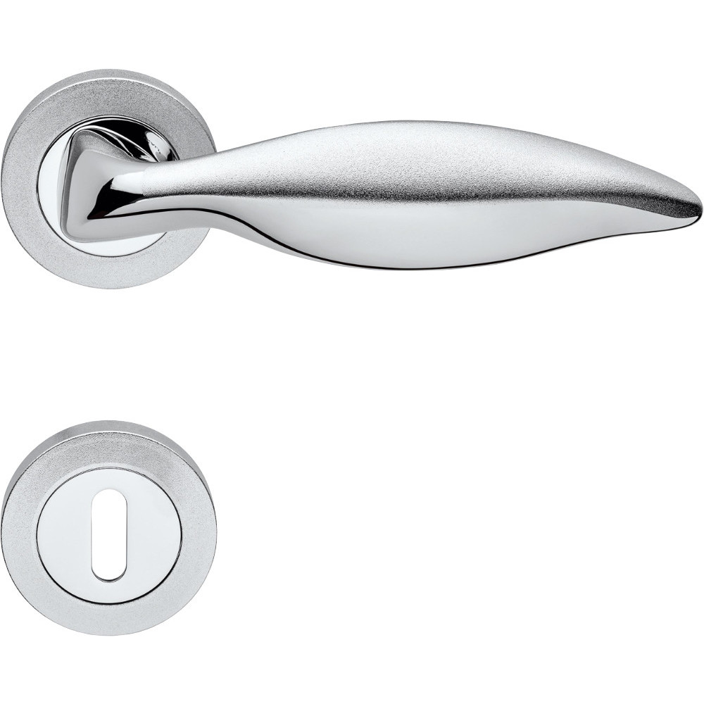 Poignée Linea Calì Delfino pour Porte Classique en Laiton avec Rosace