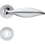 Poignée Linea Calì Delfino pour Porte Classique en Laiton avec Rosace