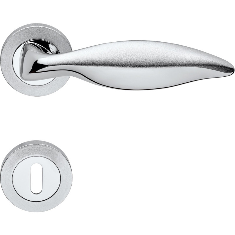 Poignée Linea Calì Delfino pour Porte Classique en Laiton avec Rosace