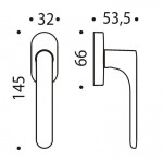 Poignée de Fenêtre ONE MOOD Colombo Design DK