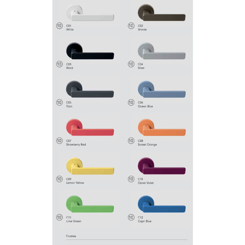 Poignée de Porte DUE COLOMBO DESIGN MOOD Rosace Ronde