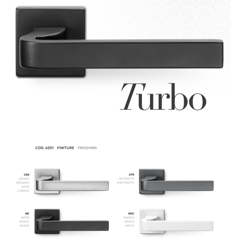 Poignée de Porte Turbo Giotto Adesign Fabriqué en Italie