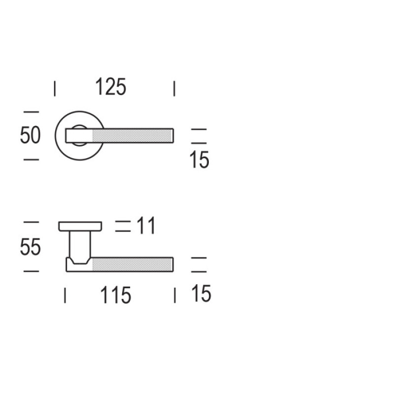 Poignée Zaira Reguitti de Porte sur Rosace Ronde