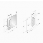 poignée Pba 2001.IT.SC/P en acier inox AISI 316L pour porte coulissante