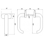 Poignées en résine avec Spring Couleur Noir IBFM