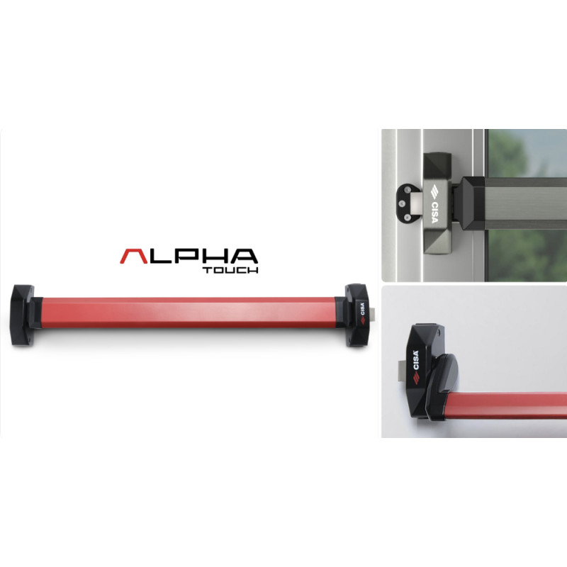 Barre Antipanique CISA ALPHA TOUCH ou PUSH en Applique