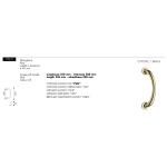 Poignée de Tirage Courbe pour Porte Arieni 770/E Aba 250 mm Ø45 mm