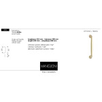 Poignée de Tirage Droite pour Porte Arieni Sliding 970 Sans Rosaces 225 mm