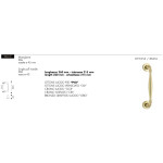 Poignée de Tirage en Laiton Arieni Stile 940/E Ø45 Longueur 260 mm