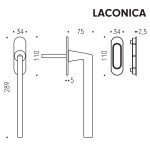Poignée de Tirage pour Levant Coulissant Colombo Design AM313/0
