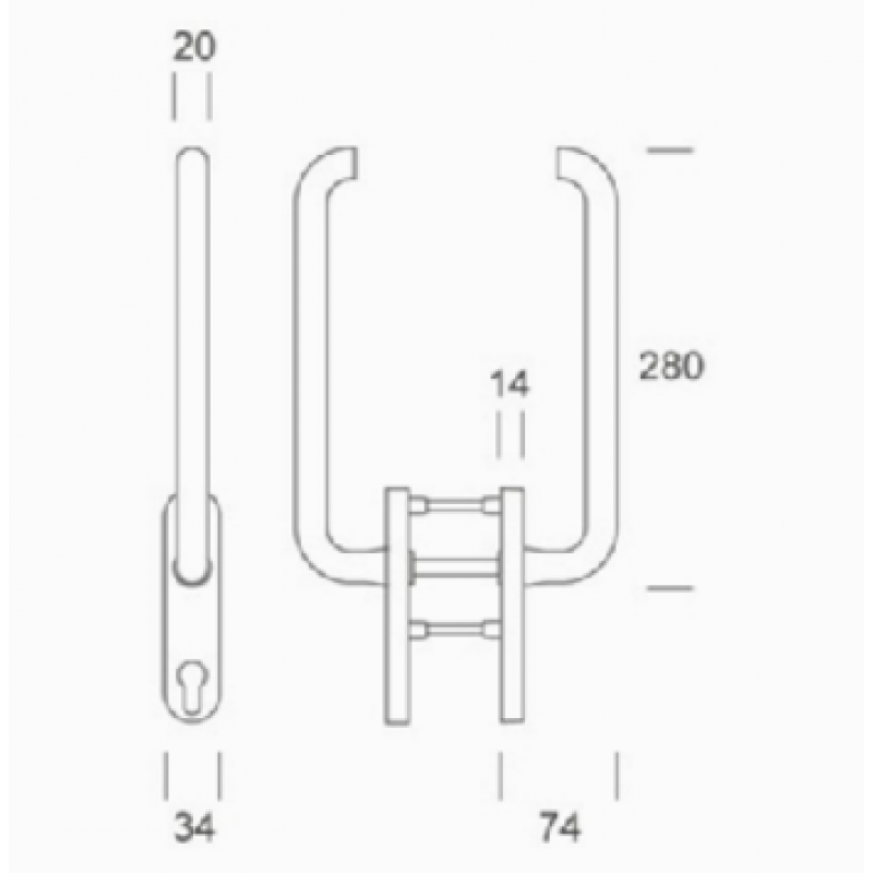 acier inoxydable Martellina PBA 2MM.015.00DK AISI 316L