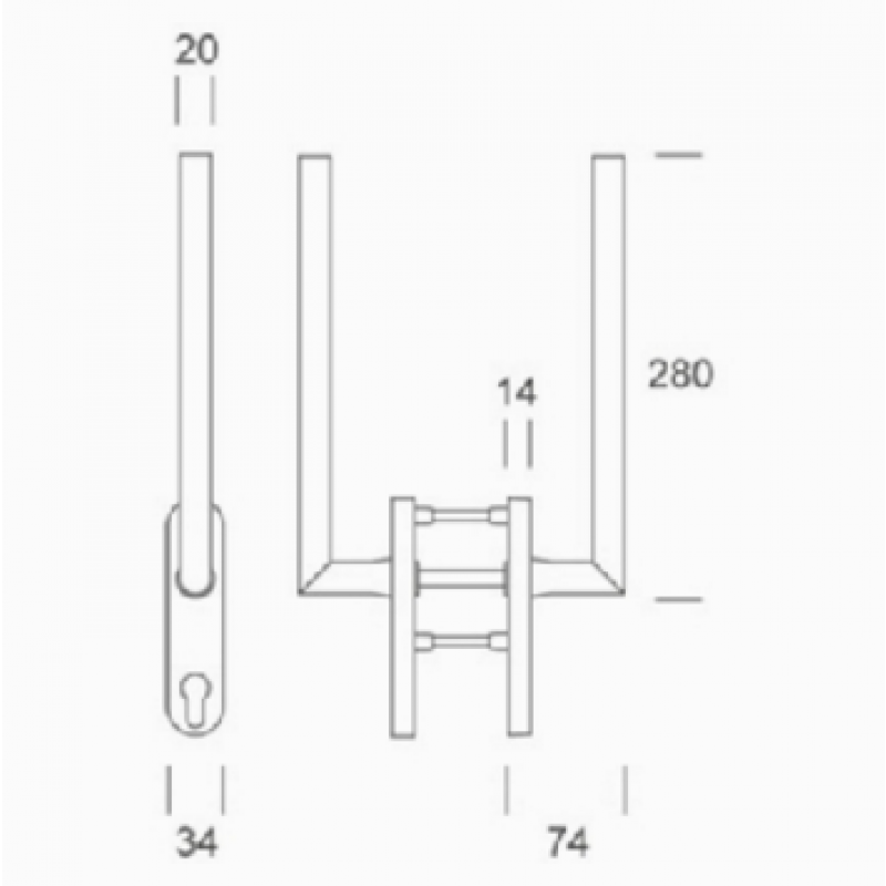 acier inoxydable Martellina PBA 2MM.015.00DK AISI 316L