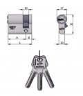 Demi-cylindre de forme Omec 6 broches L 60mm 30/30