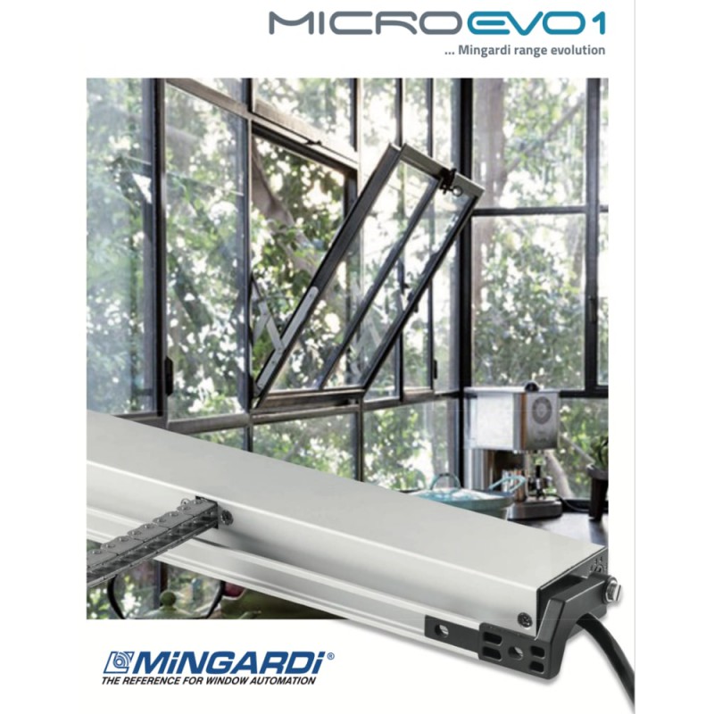 Micro Evo 1 Mingardi Actionneur à Chaîne à Double Maillon pour Fenêtres