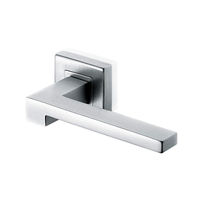 Morphos Light Design Manital Satin Chrome Paire de poignées sur Rosetta