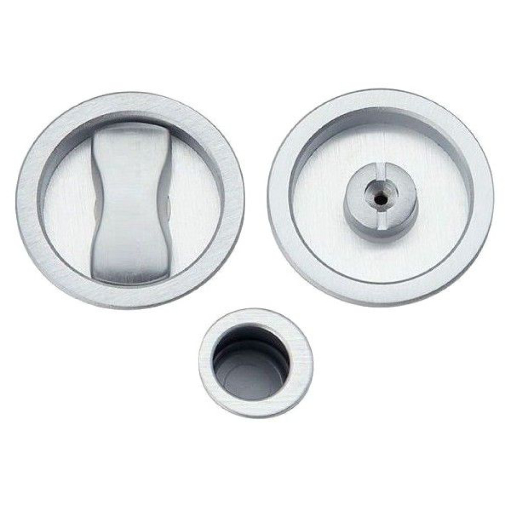 Poignée Encastrée Ronde Porte Coulissante Arieni 94/SP Ø58 Kit Serrure