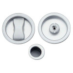 Poignée Encastrée Ronde Porte Coulissante Arieni 94/SP Ø58 Kit Serrure