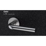 Oslo Reguitti Inox Poignée de Porte avec Rosace Ronde