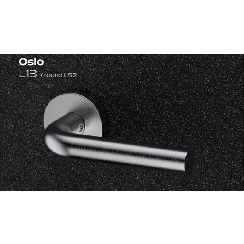 Oslo Reguitti Inox Poignée de Porte avec Rosace Ronde