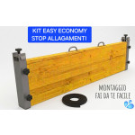 Kit Barrière Anti-Inondation Économique en Bois et Aluminium Complet
