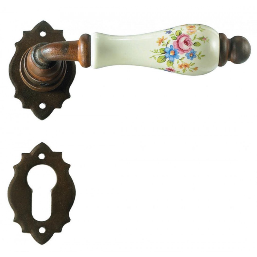 Poignée de la porte de Paris Galbraith avec rosette et la buse