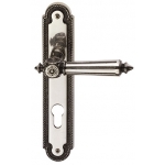 Patrizio Classique PFS Pasini pour Poignée de porte en laiton sur la plaque