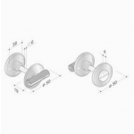 PBA 2001.YOD.CH des plaques d'égout Paire de bois et de l'acier inoxydable AISI 316L